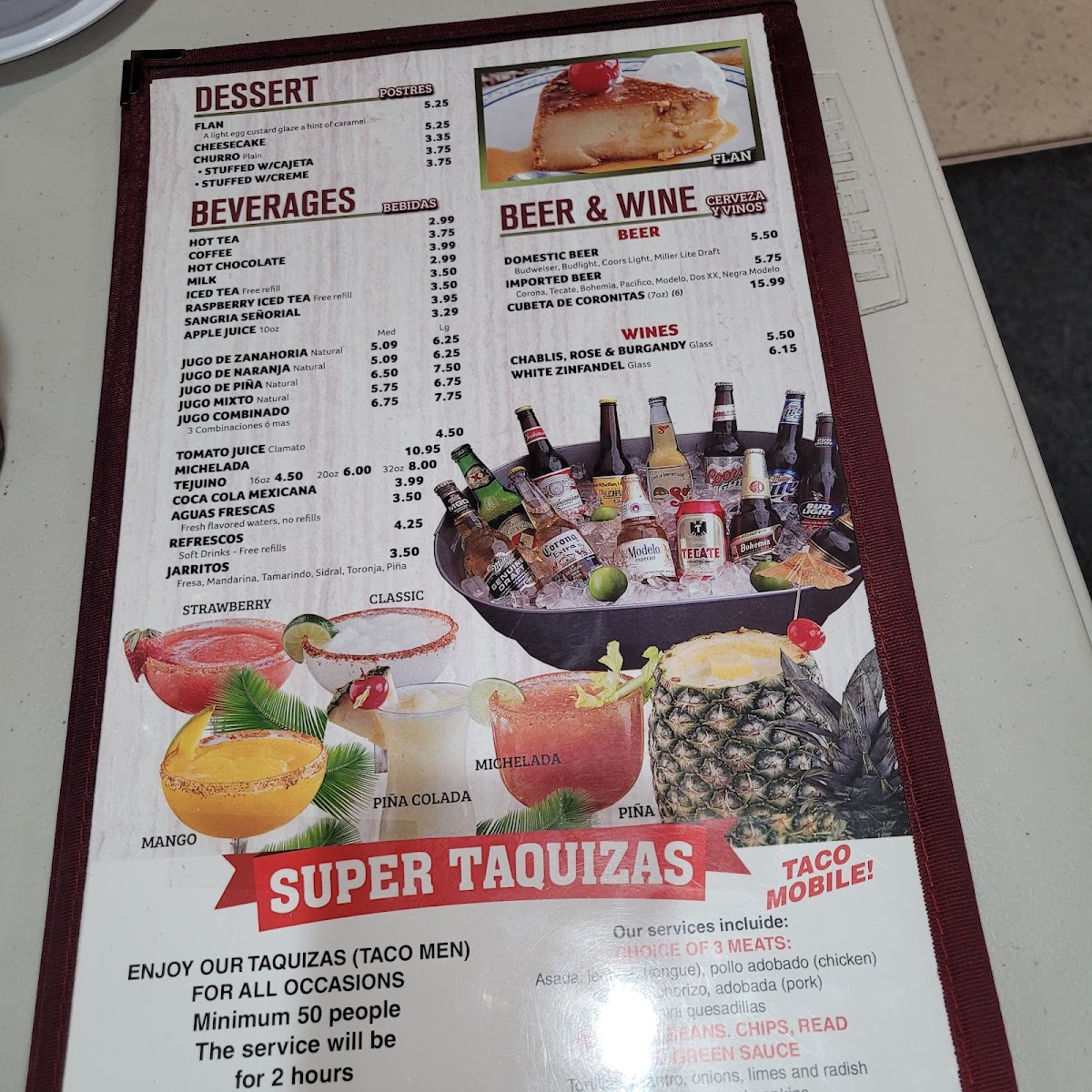 Mexico Lindo Restaurant Menu - Image 1